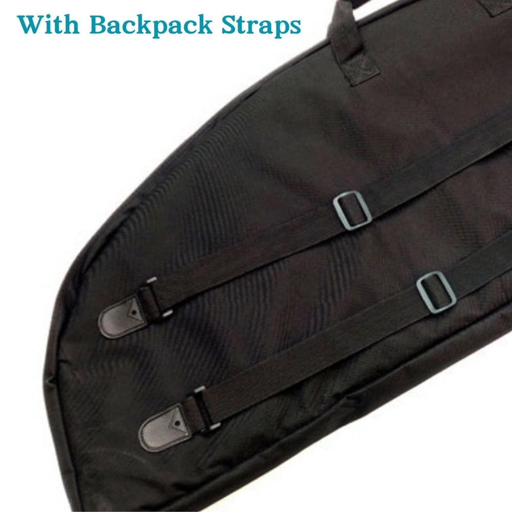 Compound Bow Case, 45" Soft Bow Bag with Arrow Pocket and Backpack Straps, Du...