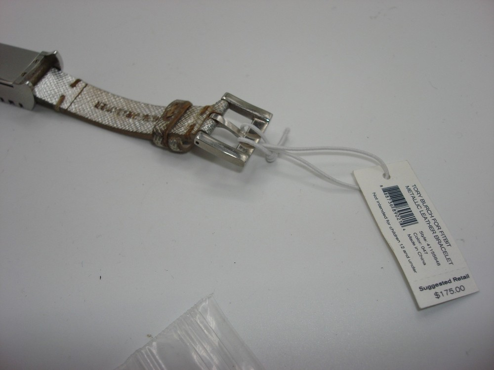 TORY BURCH FITBIT FLEX METALIC LEATHER BRACELET!
