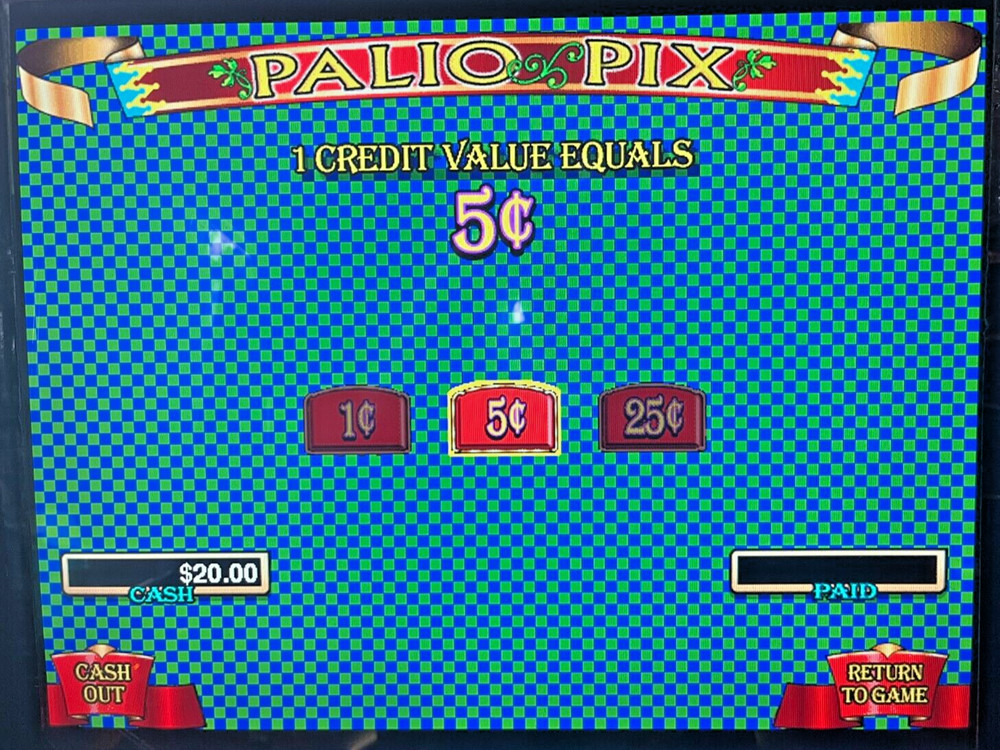 IGT I-GAME Palio Pix Software