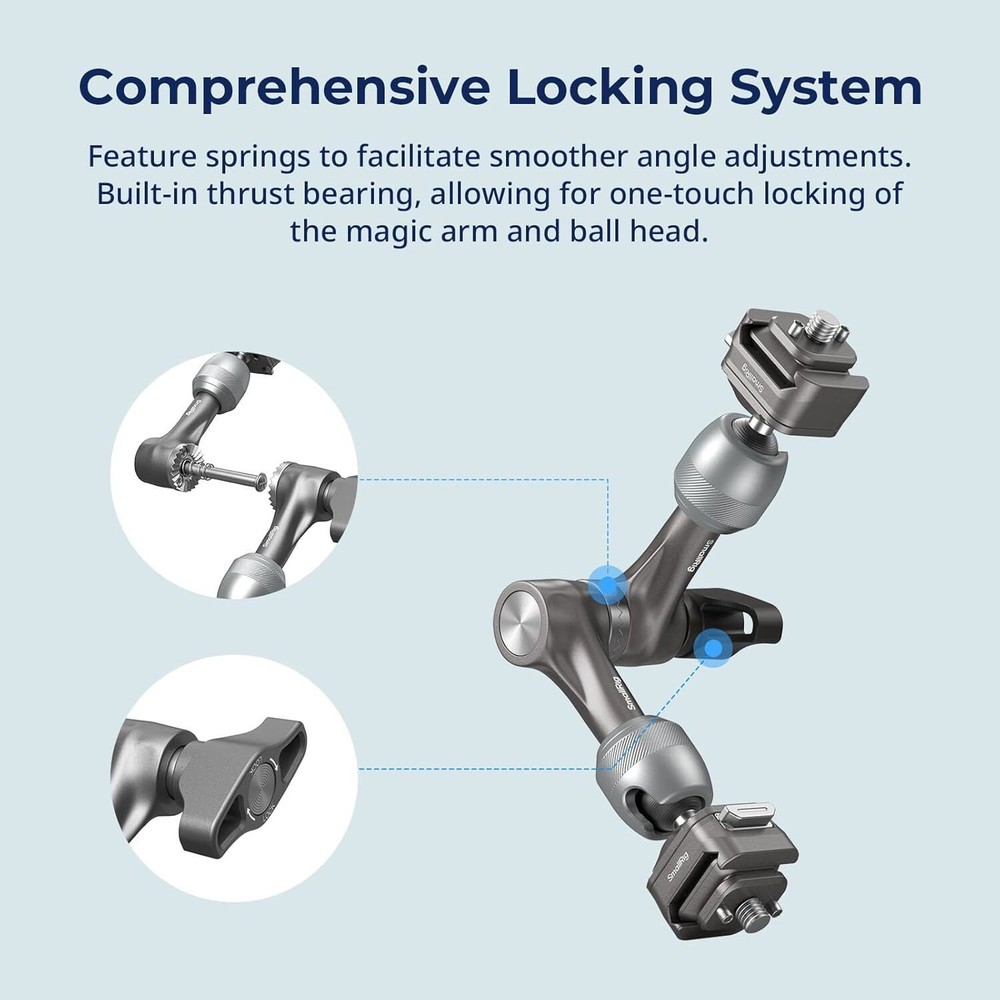 SmallRig HawkLock H21 Quick Release Rosette Magic Arm Max Load Capacity 3.5KG