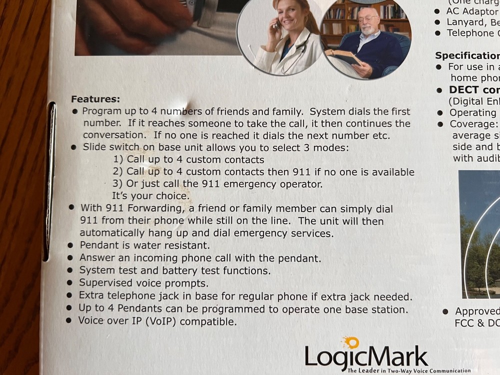 LogicMark 35911 Freedom Alert Emergency System