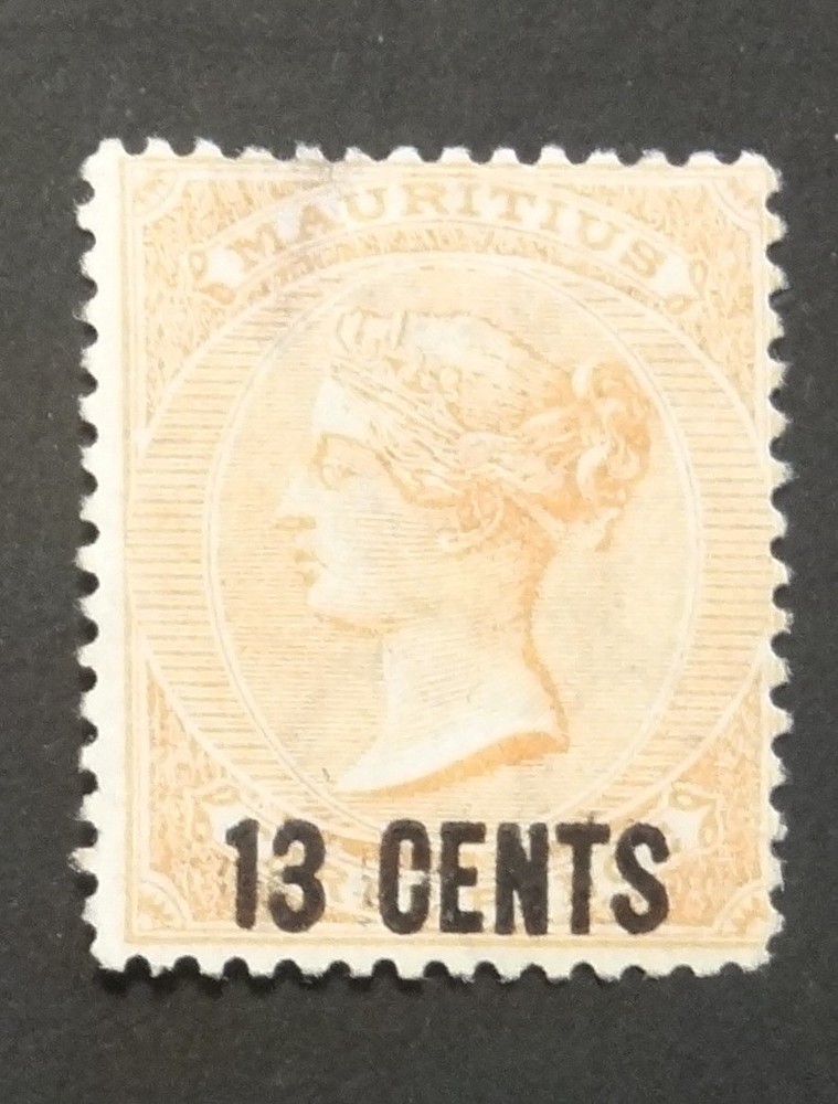 Mauritius #53, 13¢ Overprint, used (842)