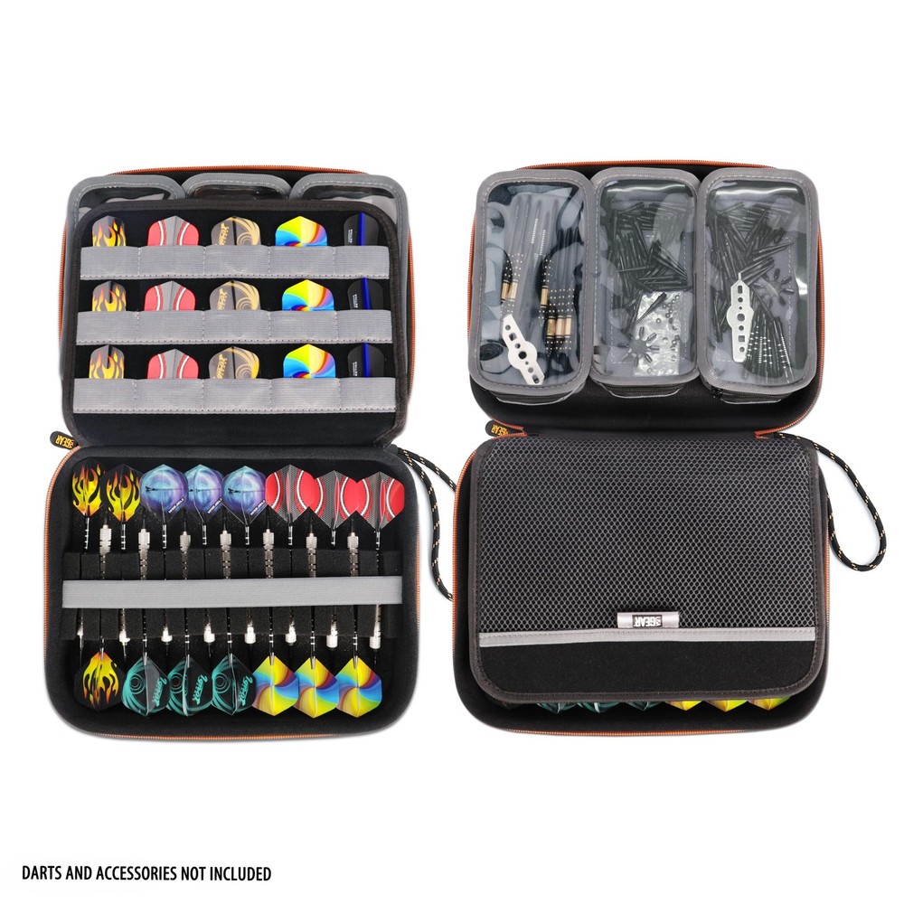 XL Semi Hard Shell Dart Case Storage Protective for 15 Piece Dart Set, Tips,...