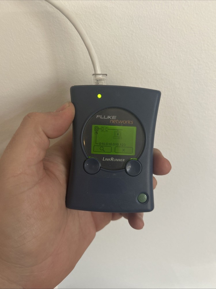 FLUKE NETWORKS LINK RUNNER NETWORK TESTER IP PING