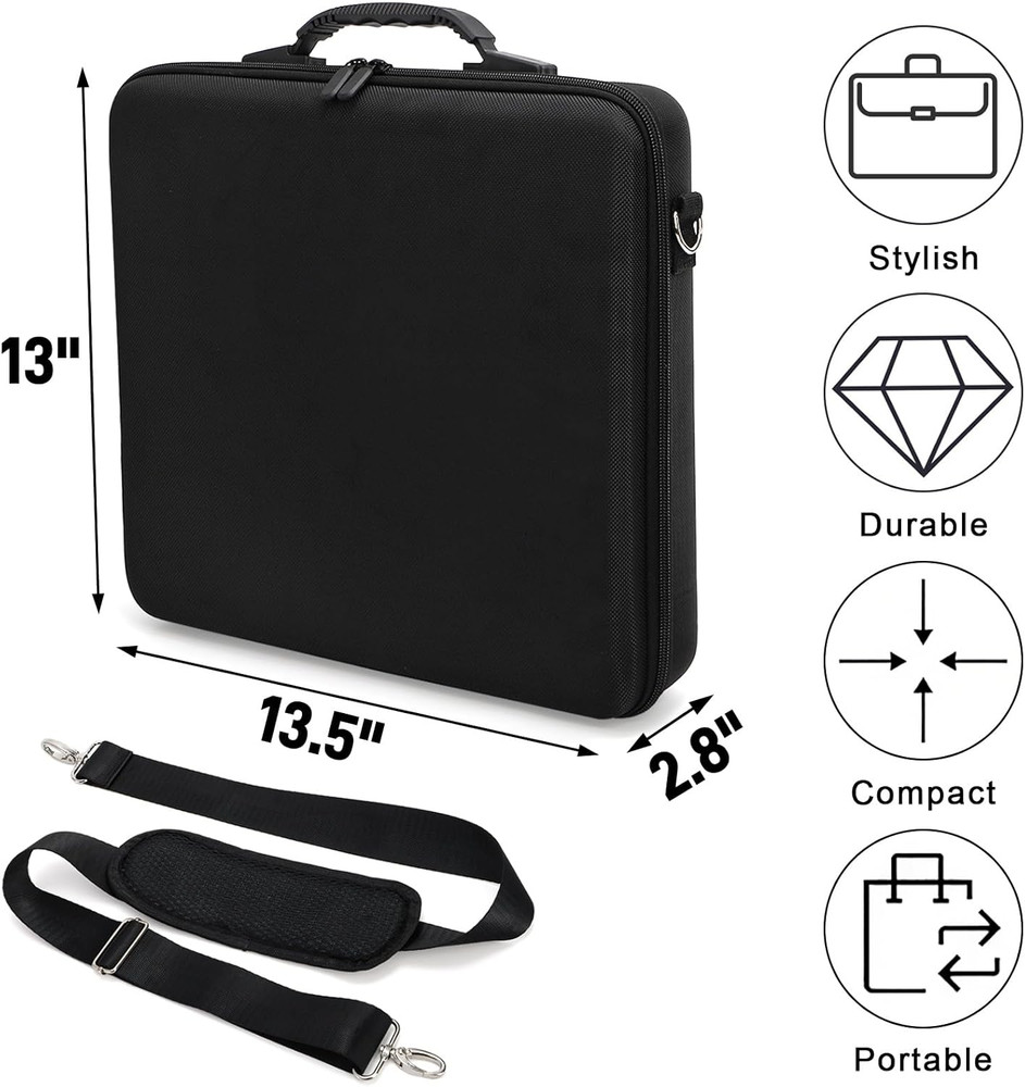 Pool Ball Carrying Case, Billiard Balls Storage Bag with Handle & Adjustable Sho