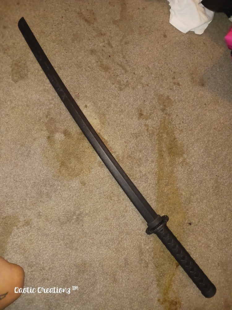 Black Martial Arts Practice Sword