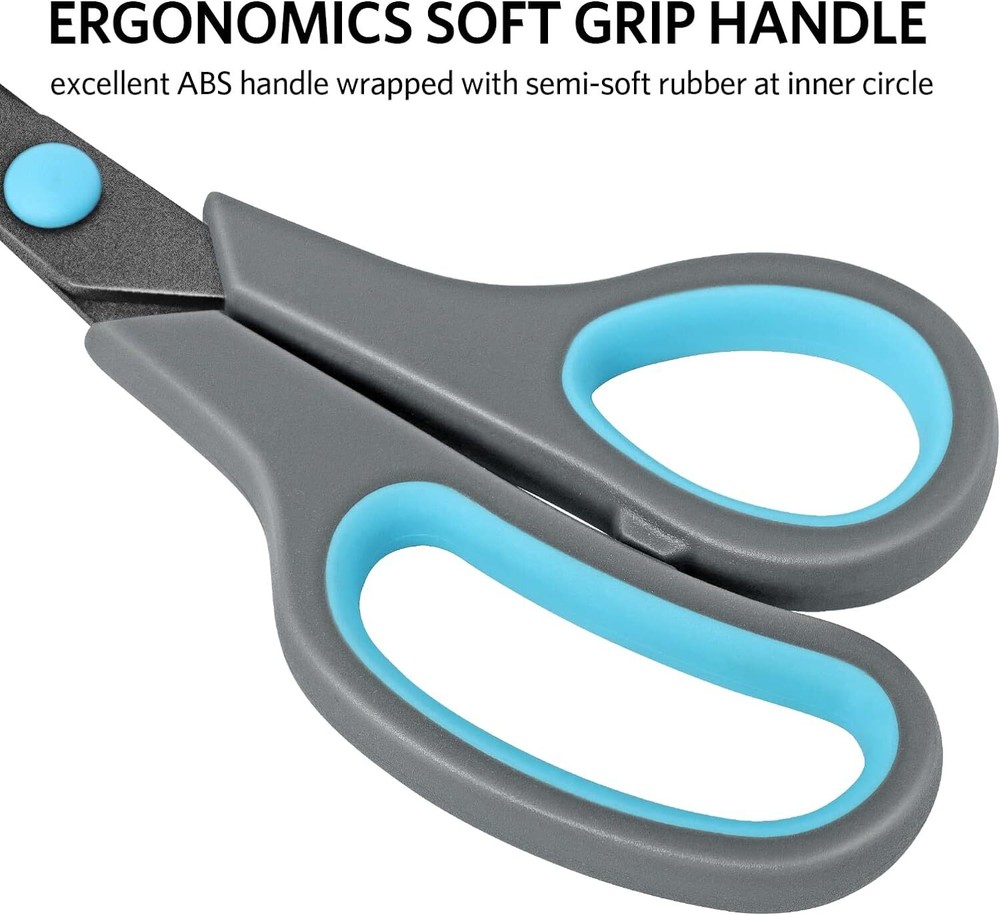 Asdirne Scissors, Teflon Coating All Purpose Coated