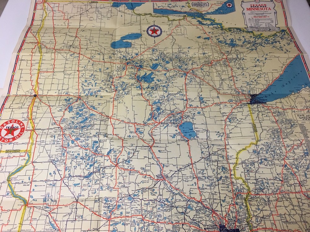 TEXACO MAPS LOT OF 5
