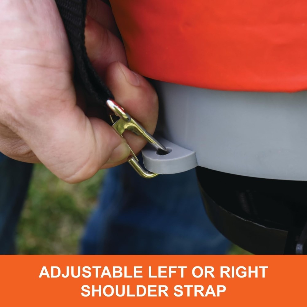 Efficient Handheld Bag Seeder Spreader with Rear Baffle for Easy Element Control