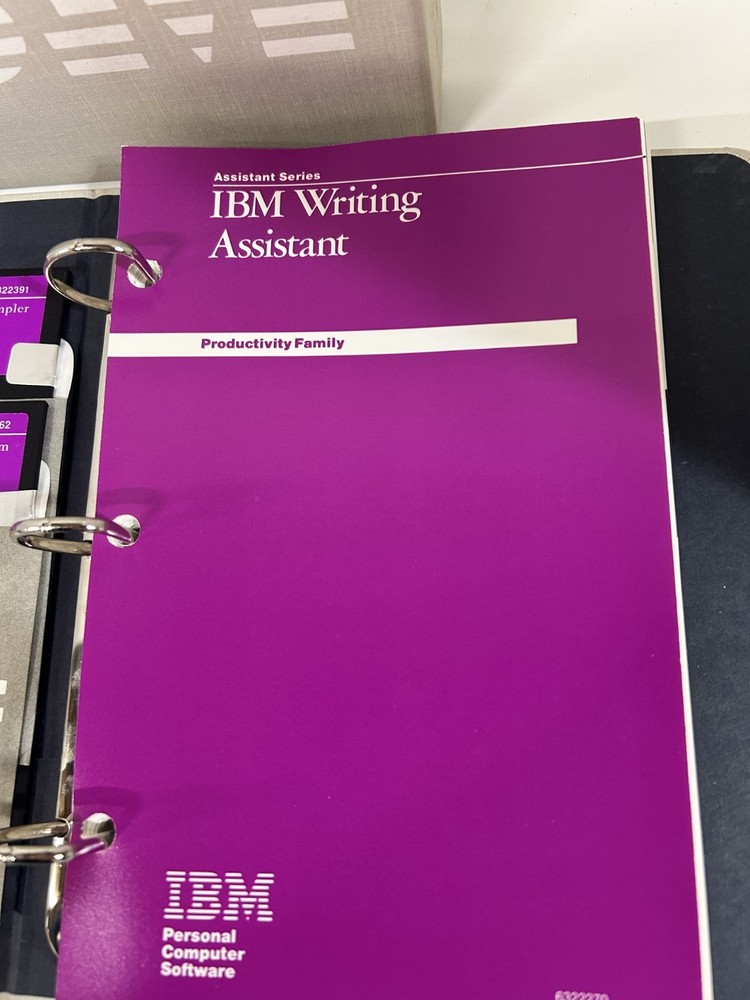 IBM Writing Assistant Vrs 1.0 Manual & Software