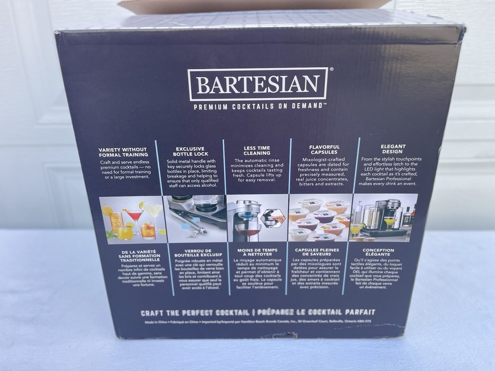 Bartesian Professional Cocktail Machine 55306 Brand New Open Box
