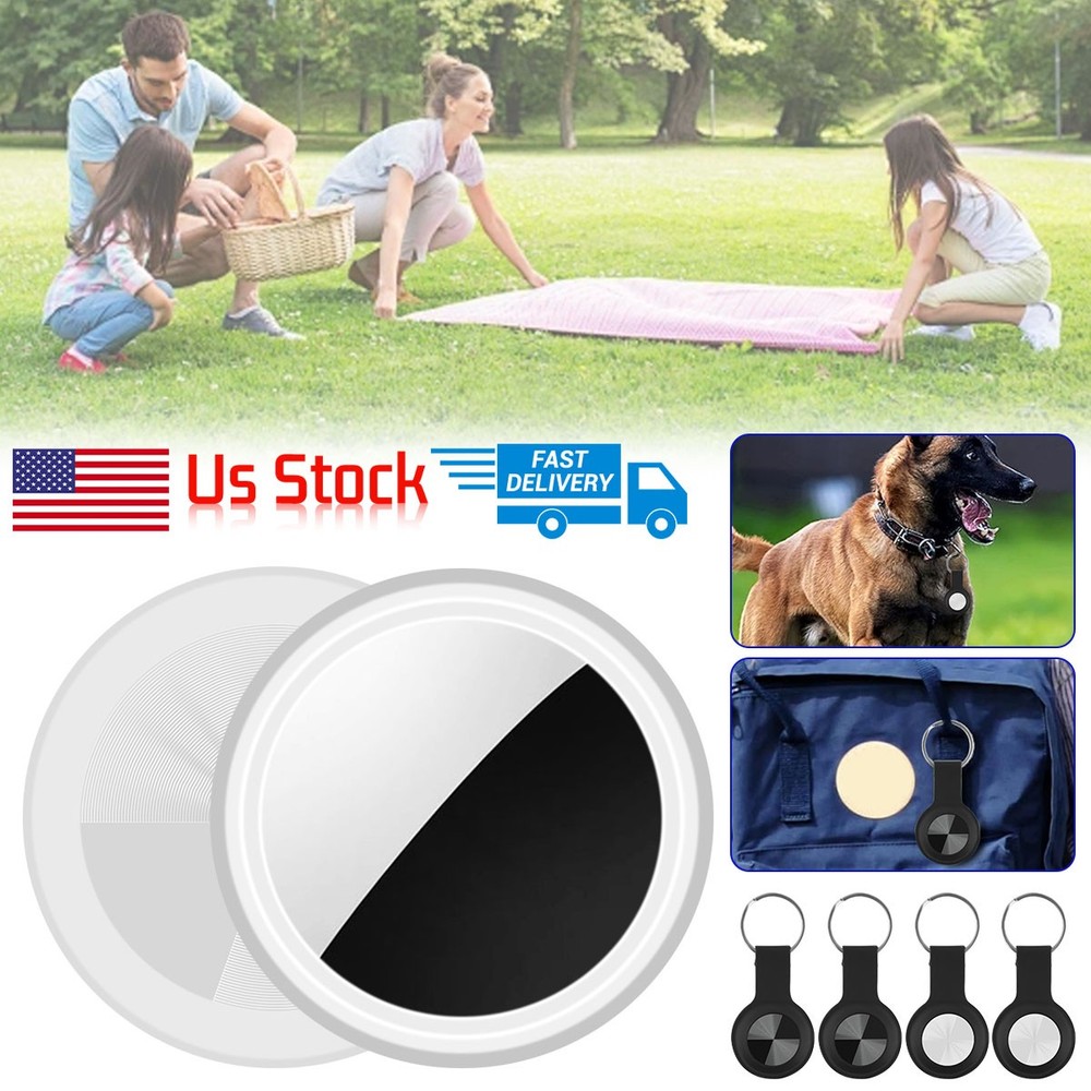 2Pc Smart Circular Bluetooth Tracker iOS Android Ideal For Seniors Children Pets