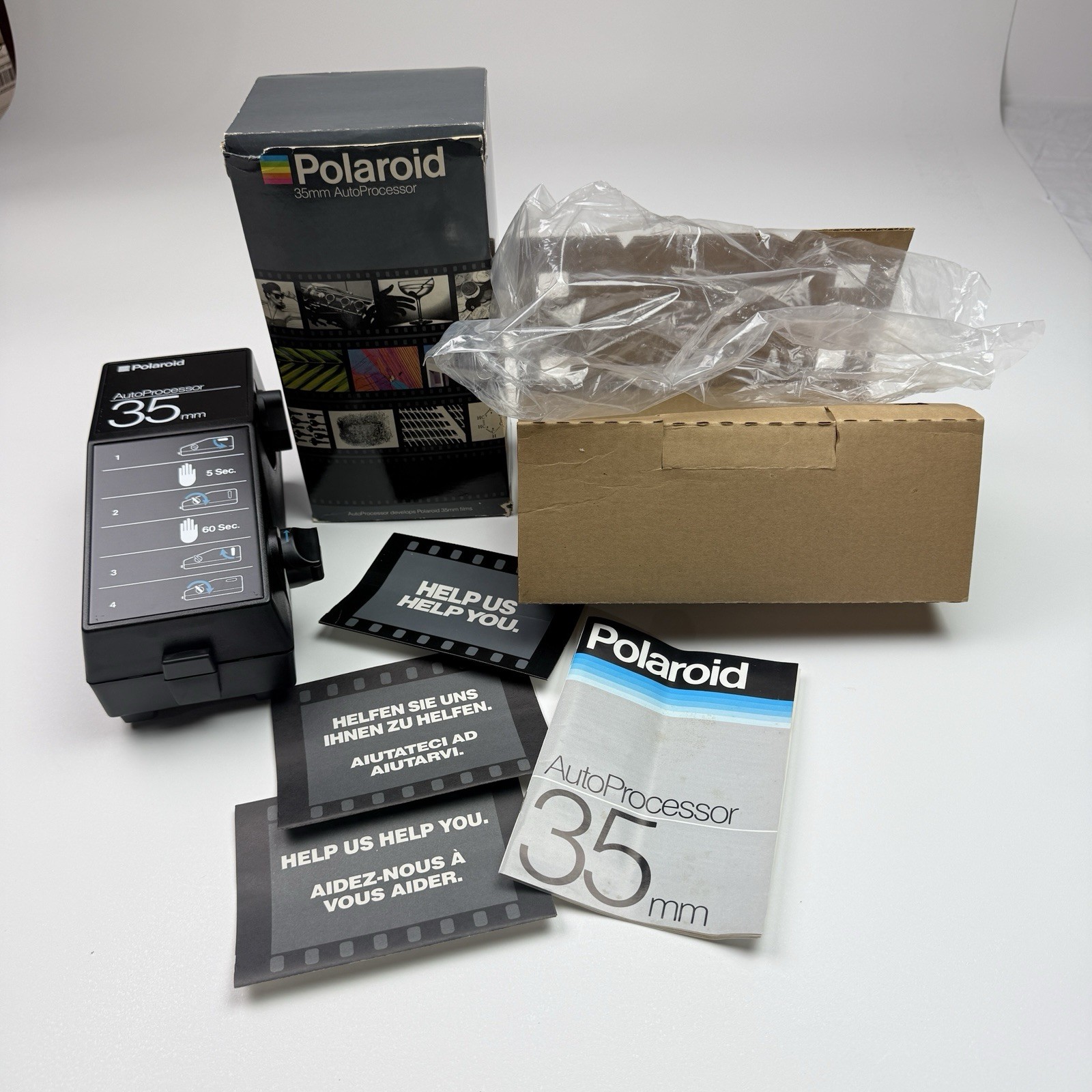 Polaroid 35mm AutoProcessor for Developing Instant 35mm Film W/ Box, Manual