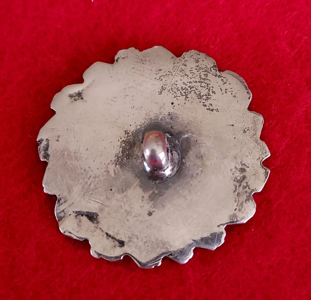 1904 Sterling Silver Cherub Hallmarked Button