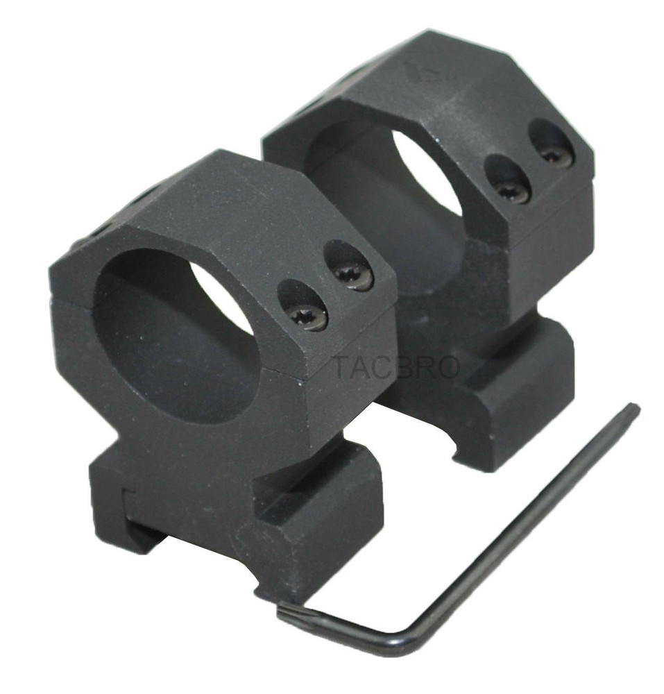 Aluminum Picatinny High Profile Scope Ring With 1" Ring Diameter