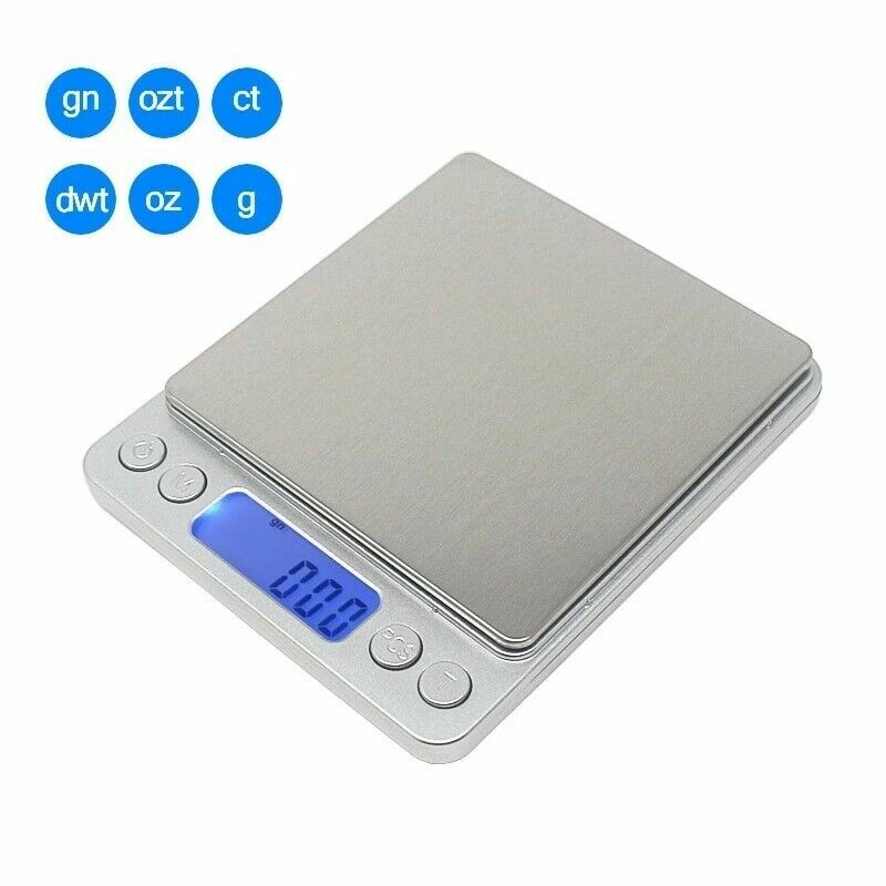 Digital Scale 3000g x 0.1g Jewelry Gold Silver Coin Gram Pocket Size Herb Grain