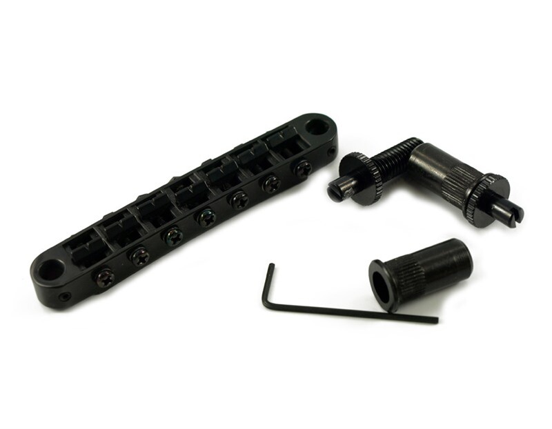 NEW - Tone Pros TP7-B 7-String Tunematic Metric Bridge, BLACK