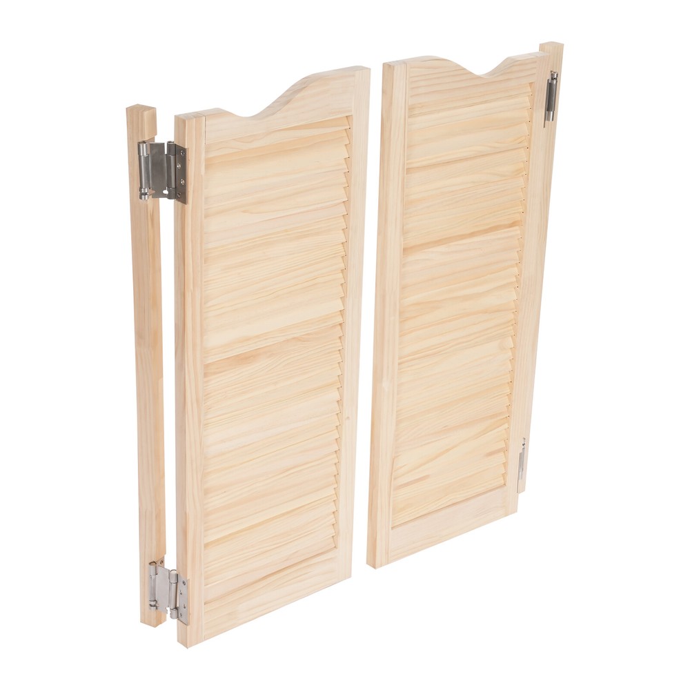 Wall-Mounted Double Half Door Double-hinged Café Door With Hinges