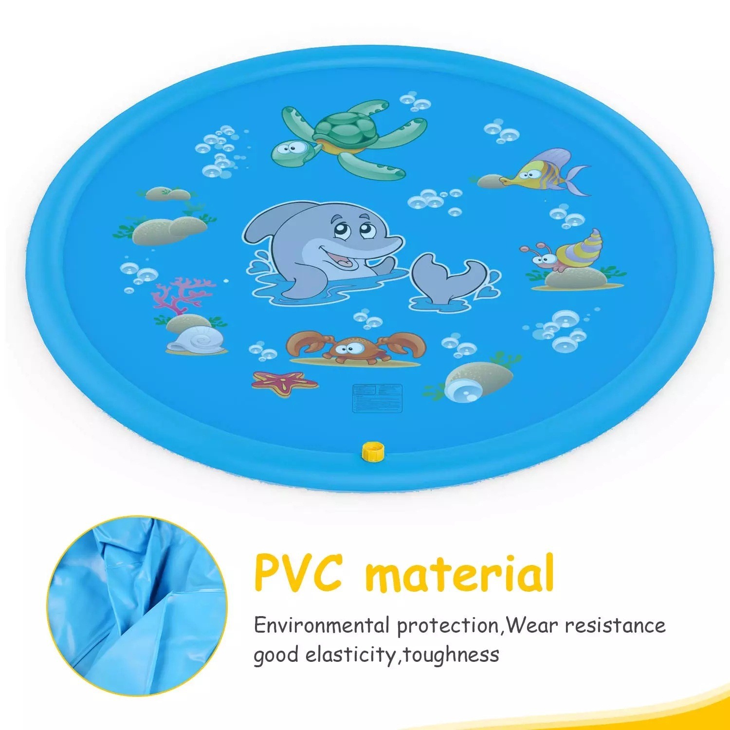 Durable Children's Water Spray Pool Mat | Splash Play Pad Mat | Water Spray Pool