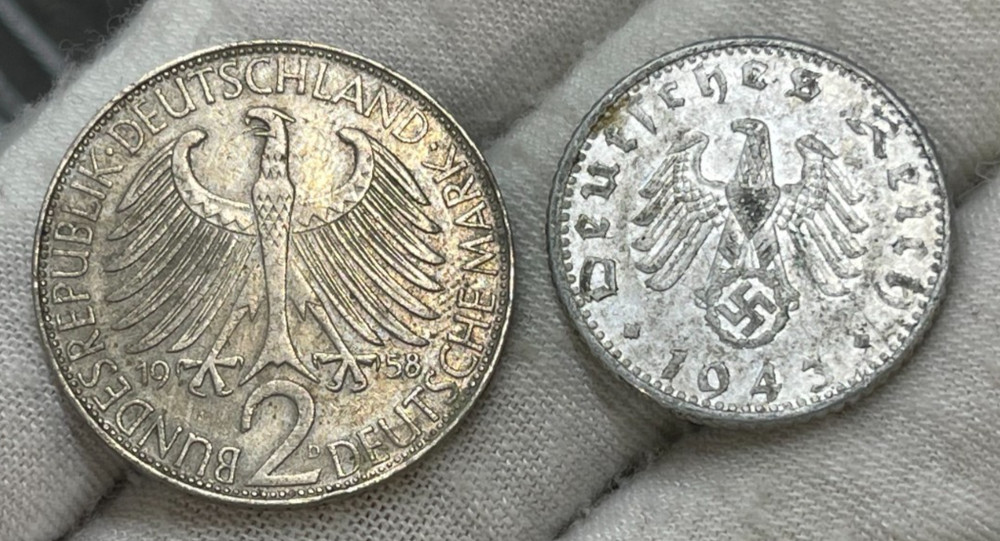 Early German 2 Coins Lot Great Condition