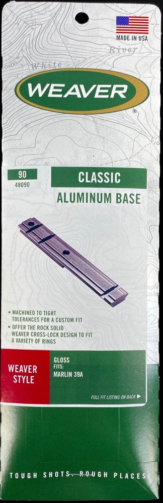 Weaver Marlin 39A One-Piece Scope Base #90 Round BBL - 48090
