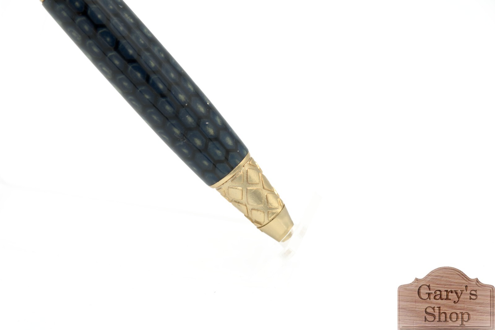 Lucky Snake Ballpoint Pen – 22kt Gold Finish, Green Honeycomb Unique Collectible