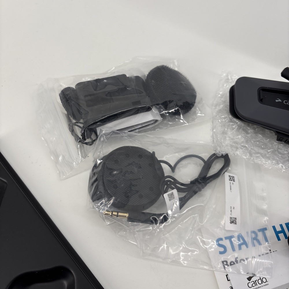 Cardo PACKTALK Edge Motorcycle Bluetooth Communication System Headset Intercom