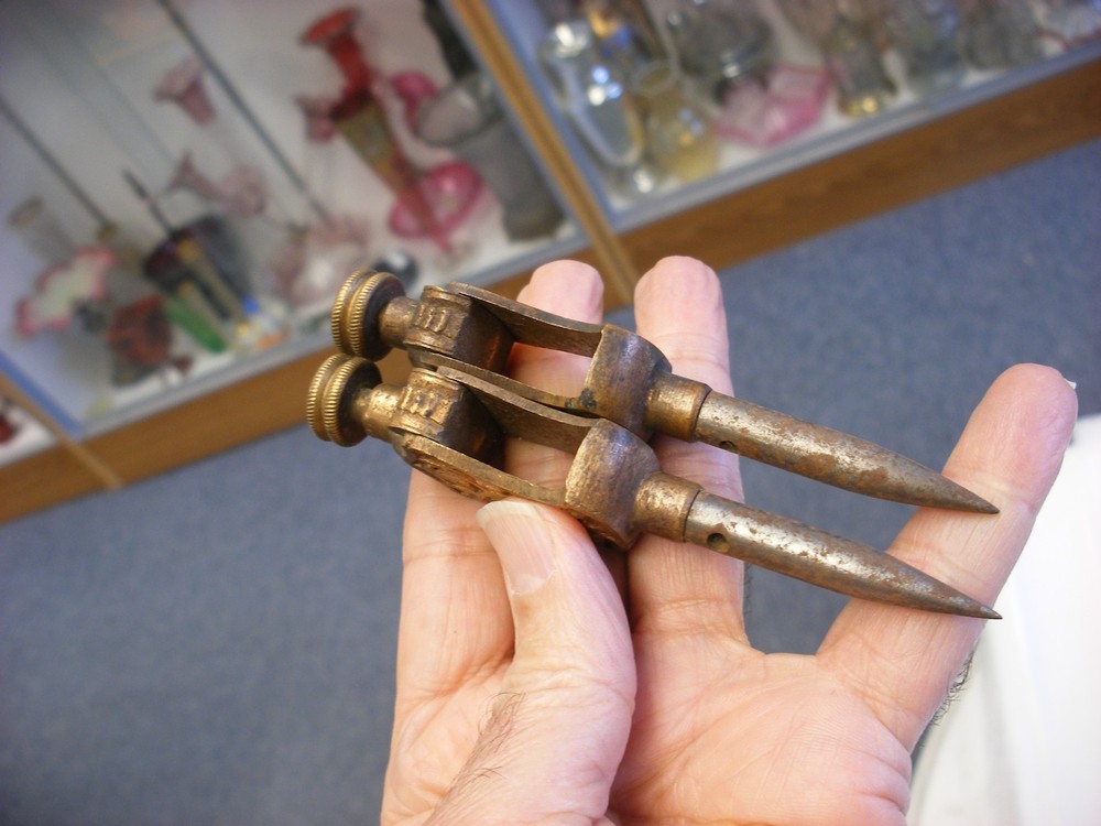 Antique Vintage 2 Stanley Tool Trammel Points
