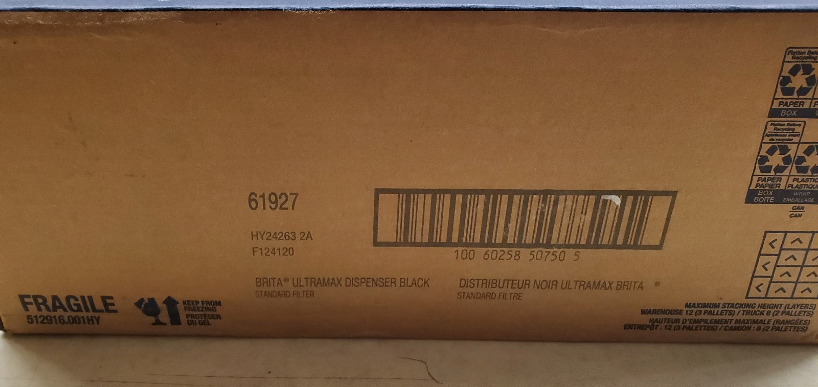 Brita UltraMax Filtered 27 Cup Water Dispenser Sealed With Filter