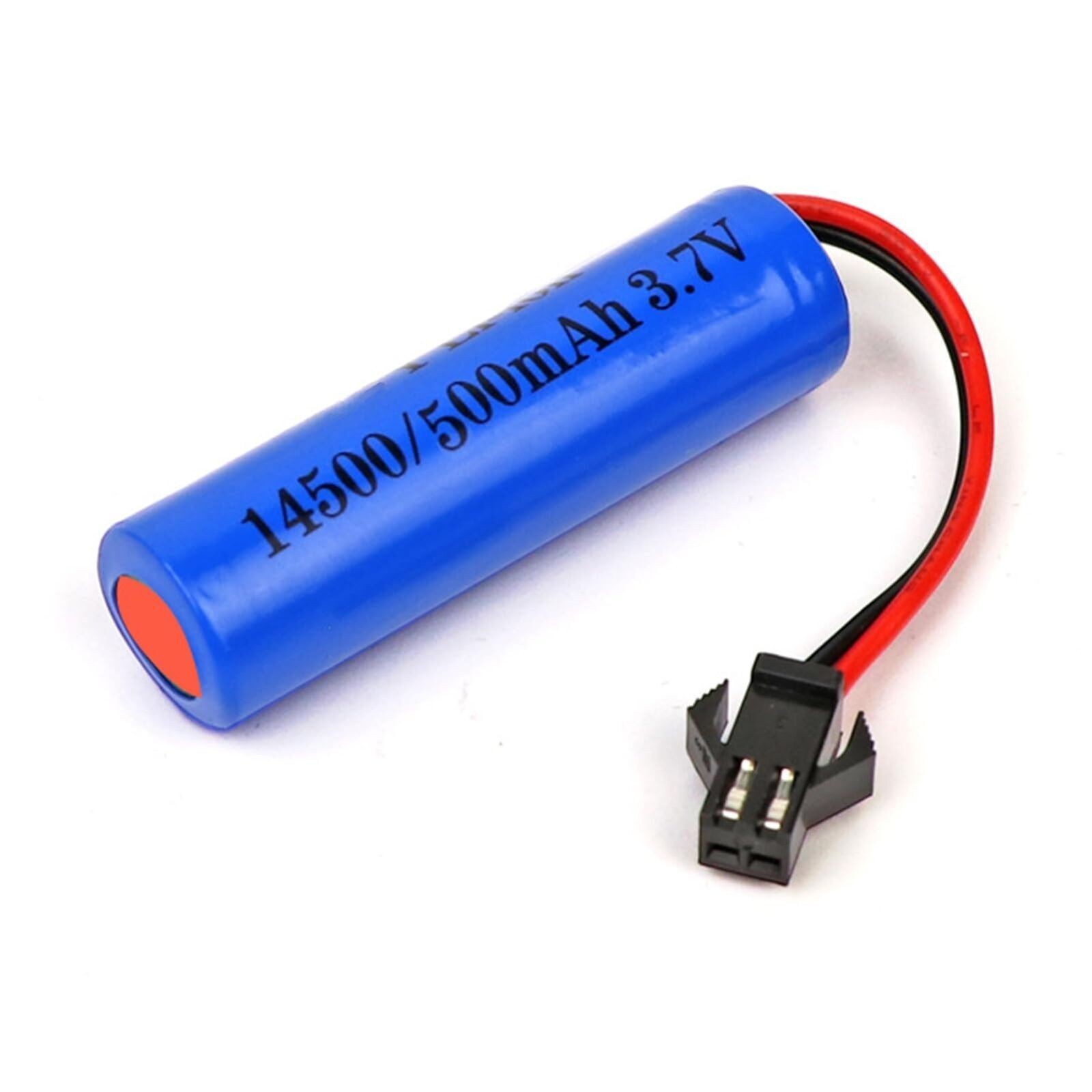 2x 14500 3.7V 500mAh Rechargeable Li-ion Battery w/ Charger for RC Car SM2P Plug