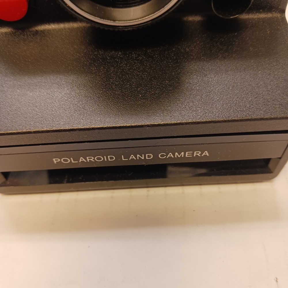 Polaroid Land Camera Pronto! with Strap Untested WITH Flashbar and Kalimar Flash