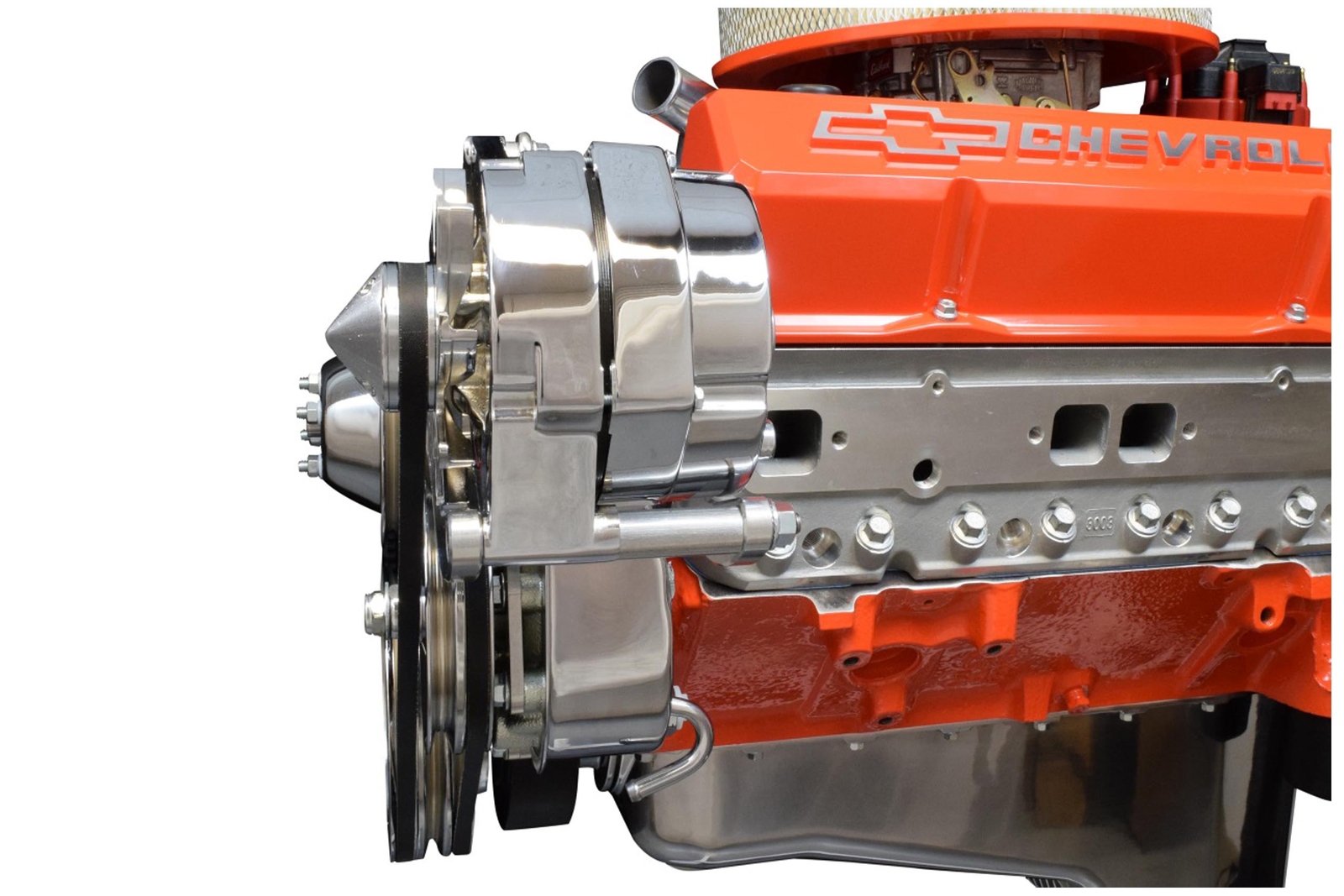 SBC Drivers Side Alternator Bracket Adjustable Long Water Pump Small Block 350