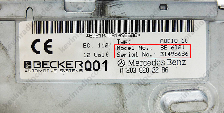 ✅MERCEDES RADIO DECODE PIN CODE FOR ALL MODELS ALPINE BECKER MF2199 M2910✅