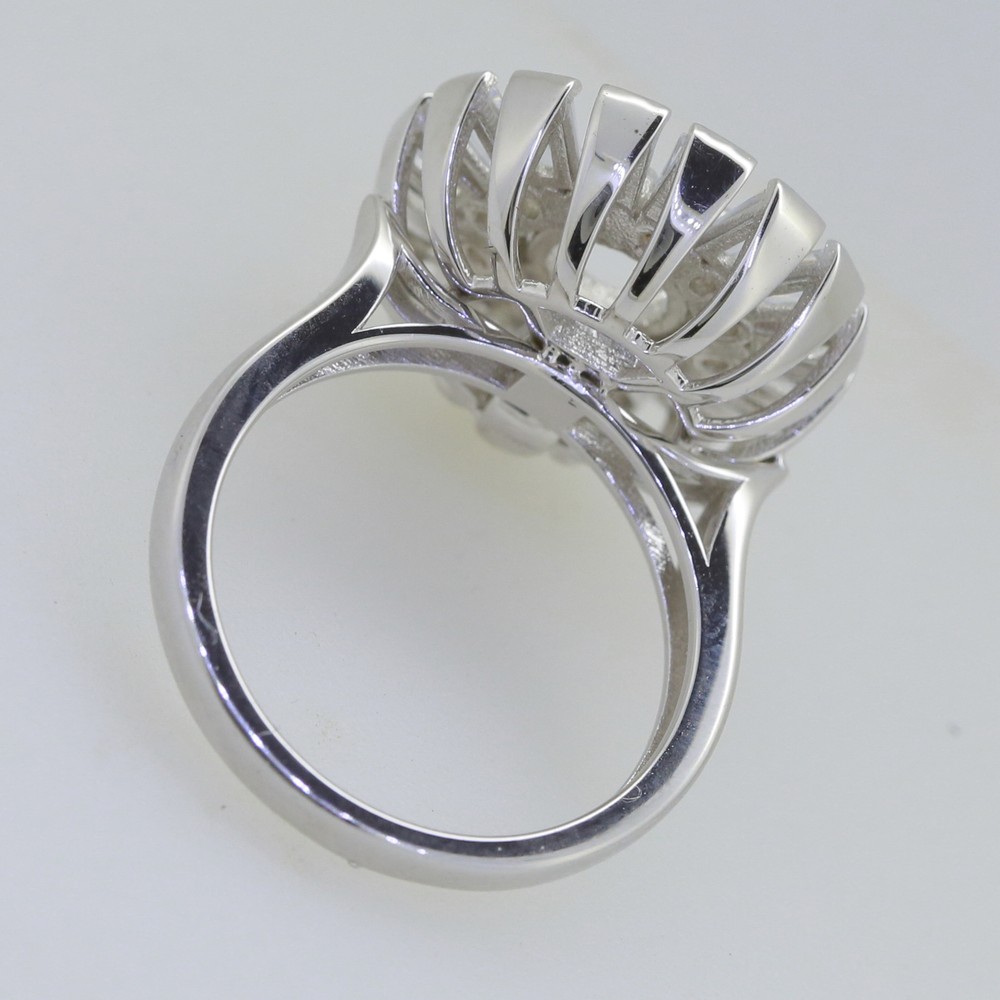 Sterling Silver Semi Mount Ring Setting Round RD 6x6mm Solid