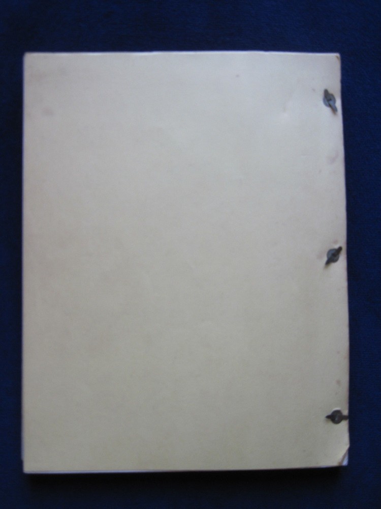 ORIGINAL TV SCRIPT for RUNNING SCARED - BRADFORD DILLMAN'S Copy with His Notes