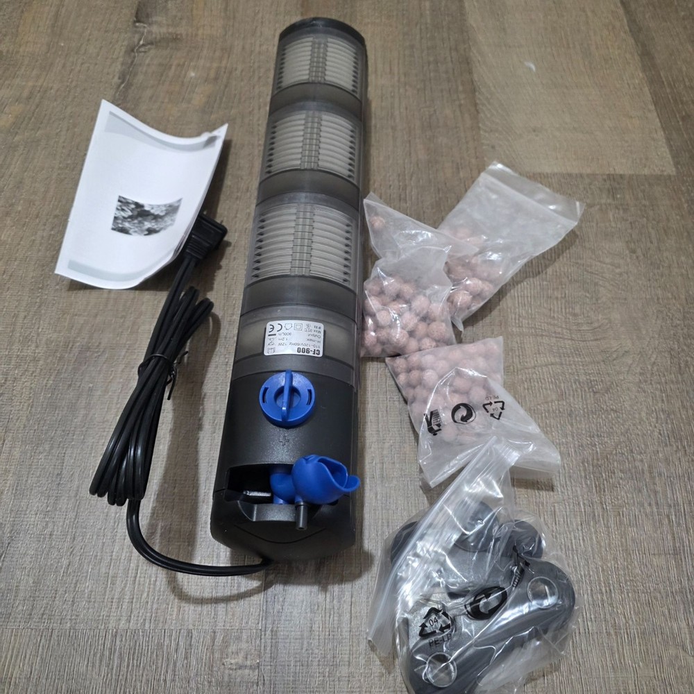 Grech CF-900 Multi-Function Aquarium Filter Pump With Media & Accessories