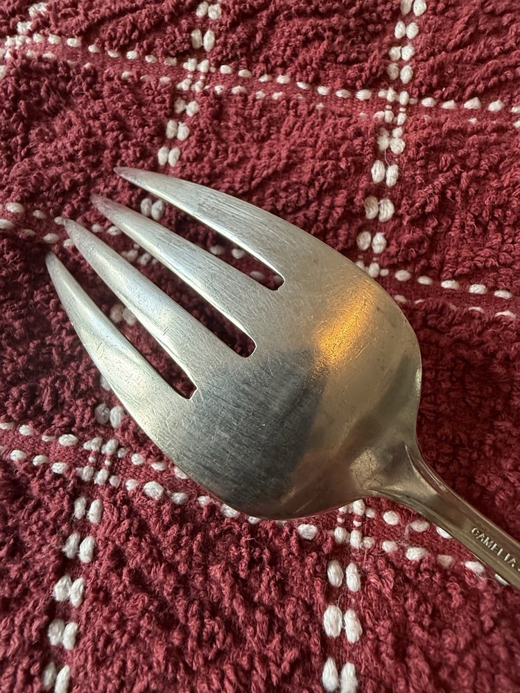 International Silver Camelia Silverplate Cold Meat Fork 1940 Replacement Serving