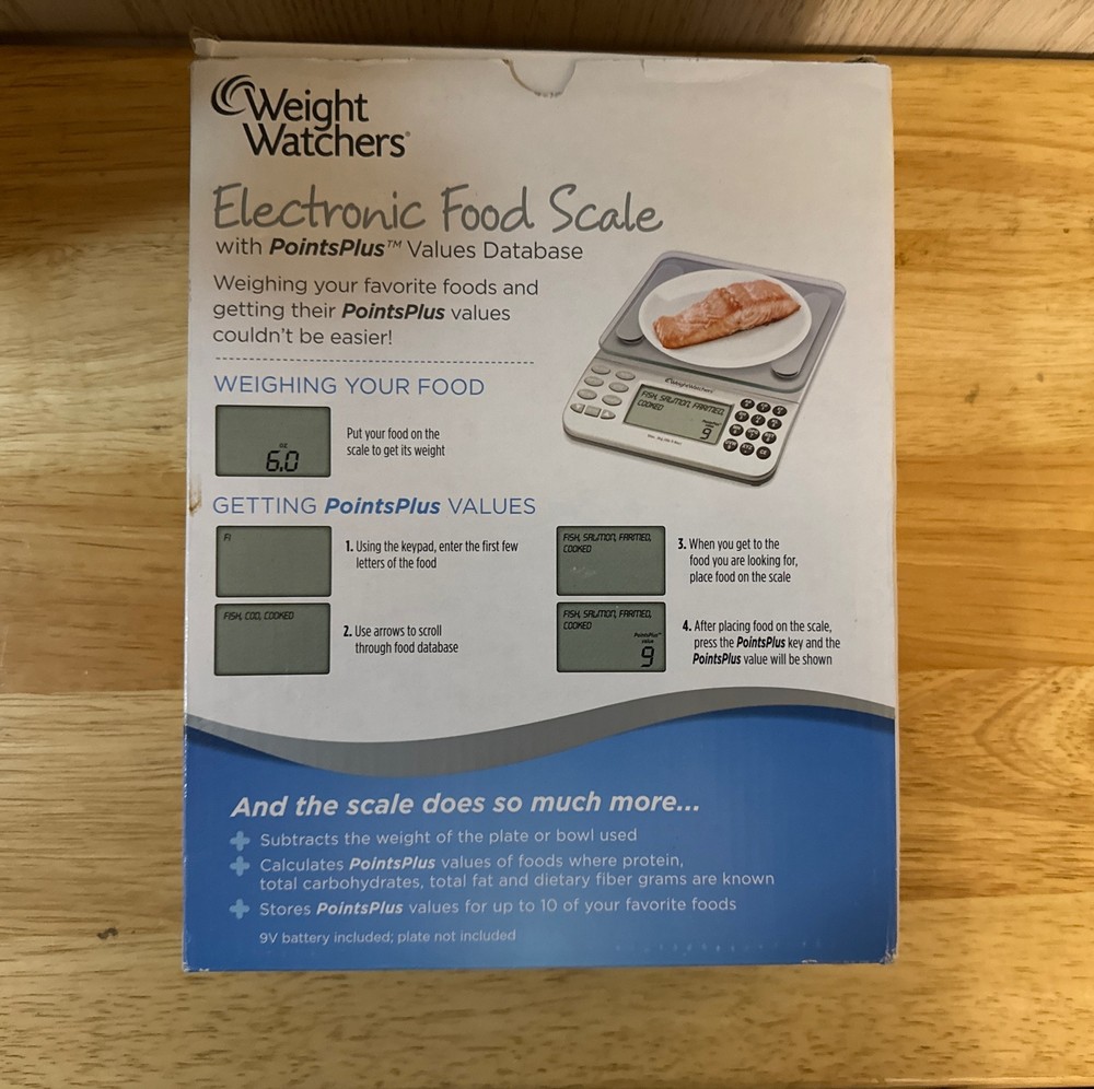 Weight Watchers Electronic Food Scale PointsPlus Values Database New in Open Box