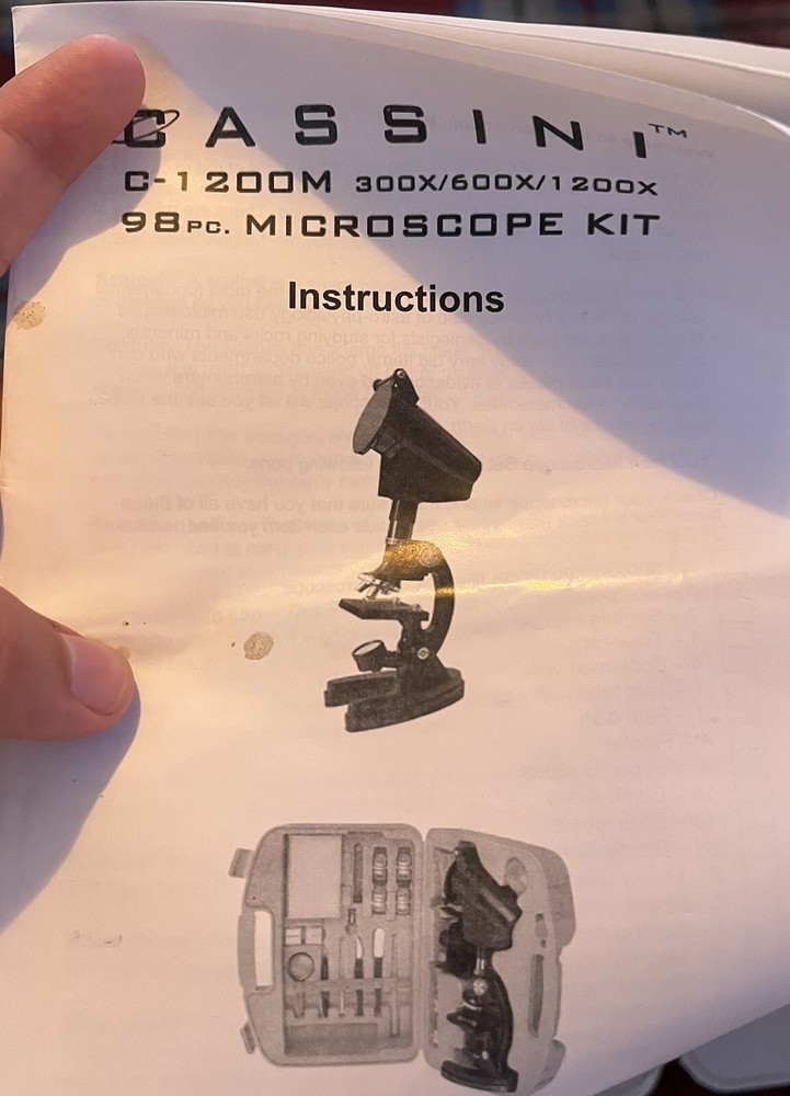 Cassini 1200x Microscope Kit with Case