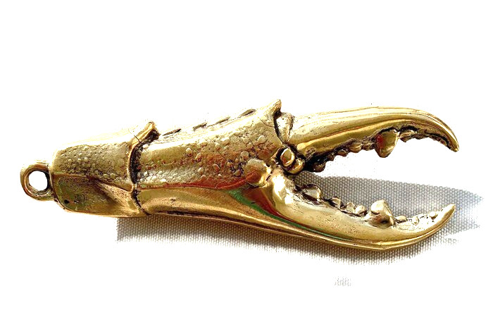 CRAB claw shaped beer Bottle Opener solid polished heavy 100 % brass hollow