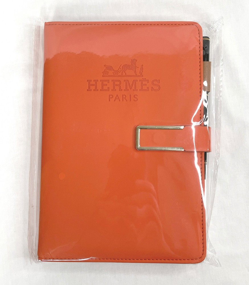 Hermes Orange Notebook with Pen GWP/VIP