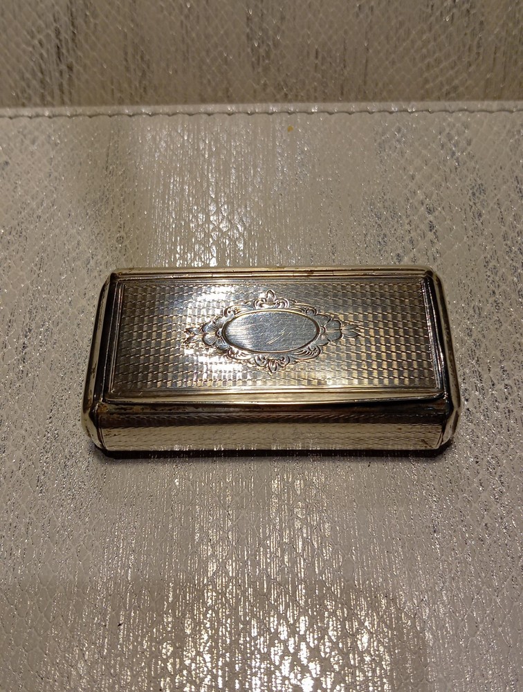 Solid Silver Snuffbox Early 19th Century Continental Hallmark.
