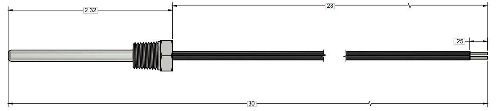 Replacement for Pentair E2314300 Temperature Sensor for PowerMax Pool/Spa Heater