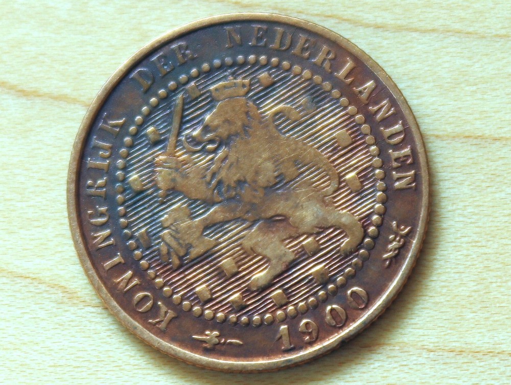 1900 Netherlands 1 Cent Small Date
