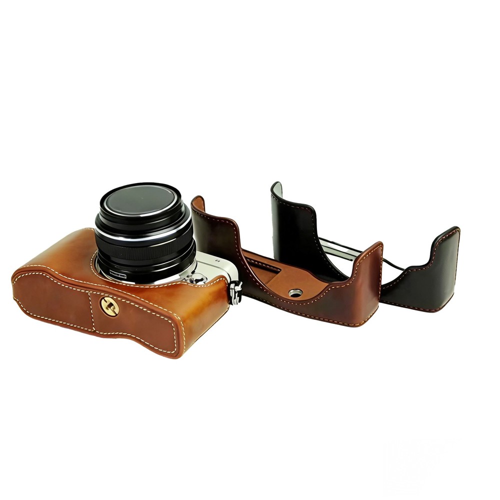 For Olympus E-PL10 E-PL9 E-PL8 E-Pl7 Leather Case Camera Bag Base Cover shell