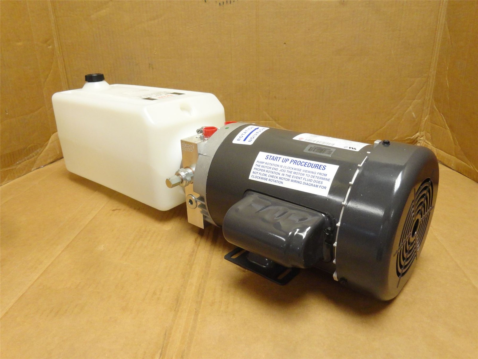 248656 New-No Box; Bucher M-4504-0161 Hydraulic Power Unit 1.4GPM; 1000PSI; 1HP