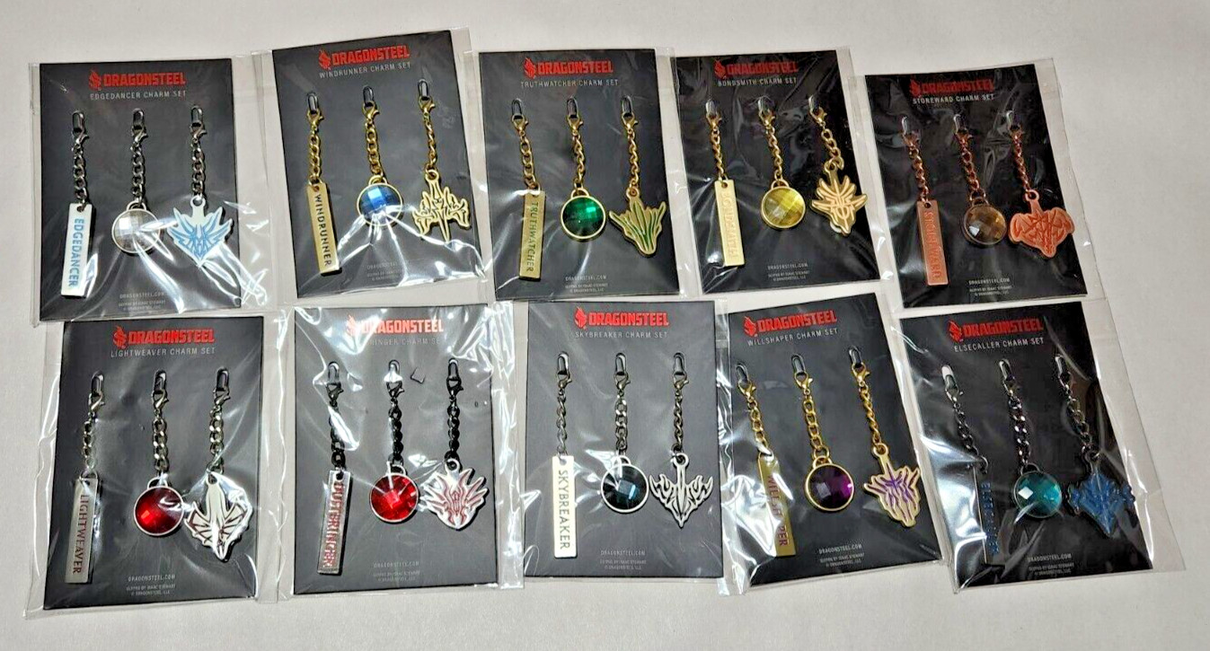 Words of Radiance Spren Radiant Order 10 Charms Set Sanderson Stormlight Cosmere