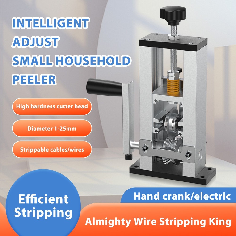 Portable Wire Stripping Machine Drill Powered Copper Cable Stripper Tool 1-25mm