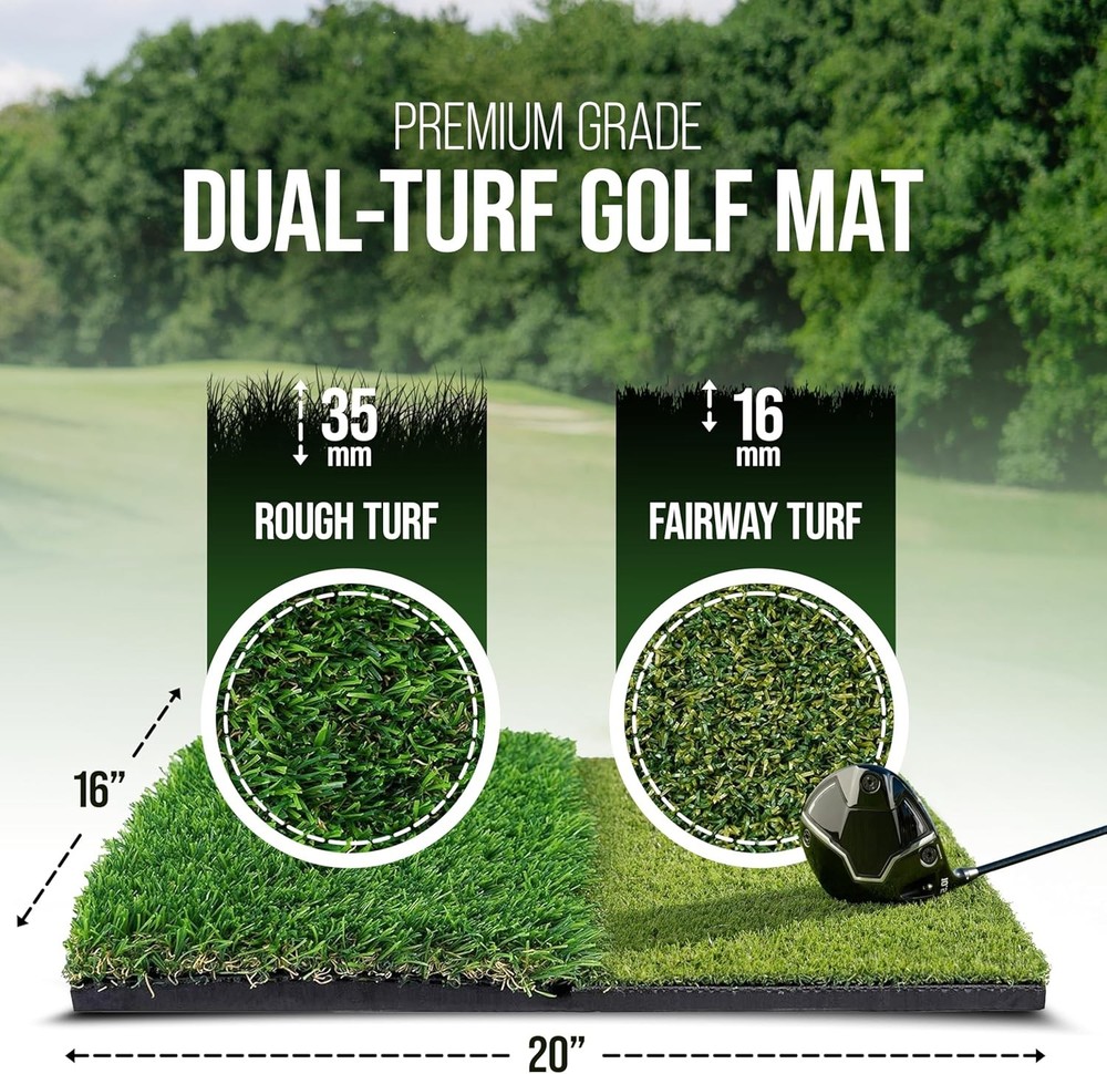 Golf Net 10x7 ft Practice Net Backyard Driving Indoor Hitting Net W/ Mat