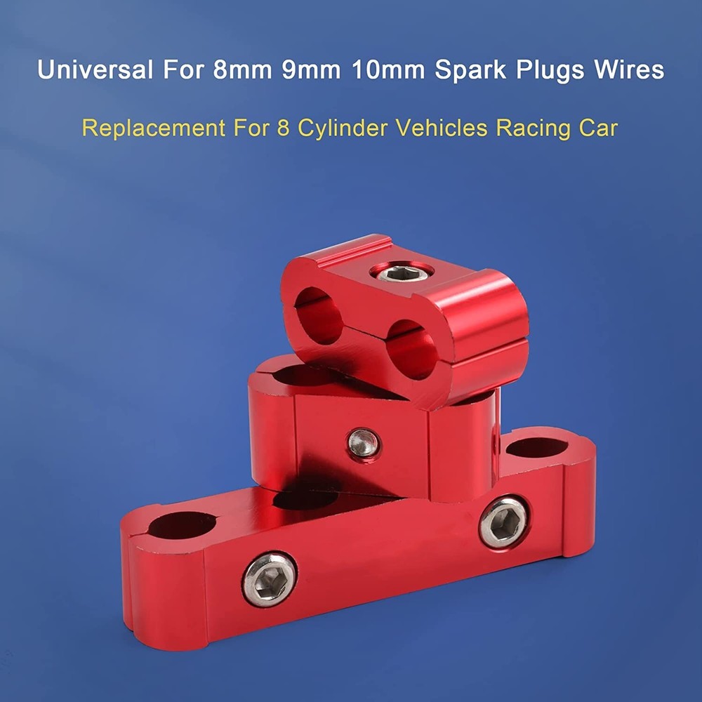 Engine Spark Plug Wire Separator Divider 8mm 9mm 10mm Red spark plug wire holder